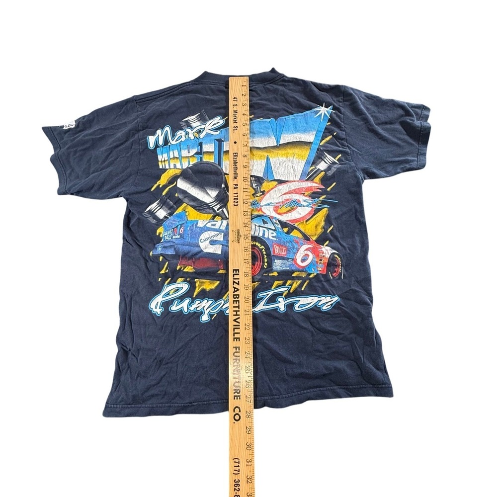 VTG Mark Martin Well Oiled Machine Ford Nascar Double Sided Shirt NO Size tag - Picture 2 of 6